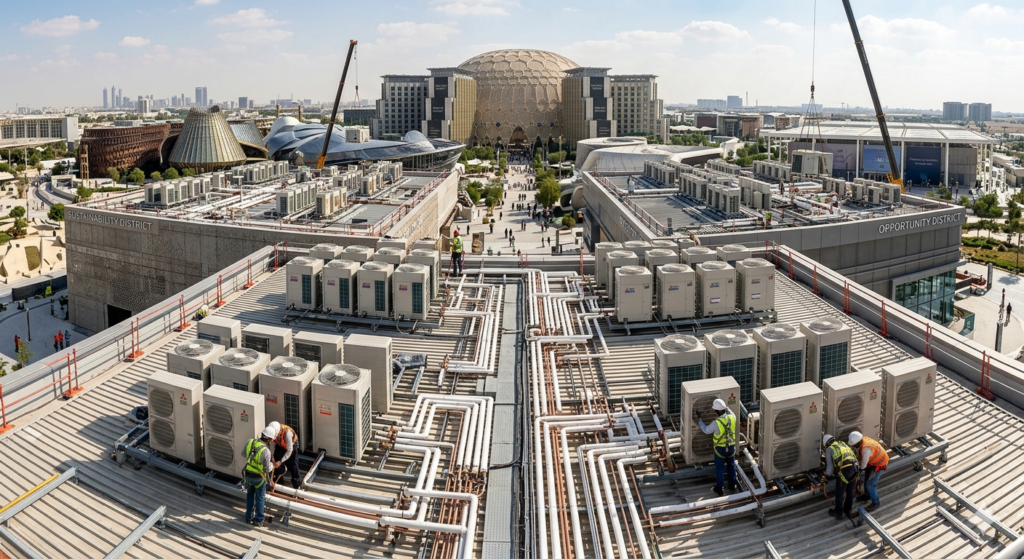 HVAC project Dubai — EXPO 2020 VRF installation Coolmist